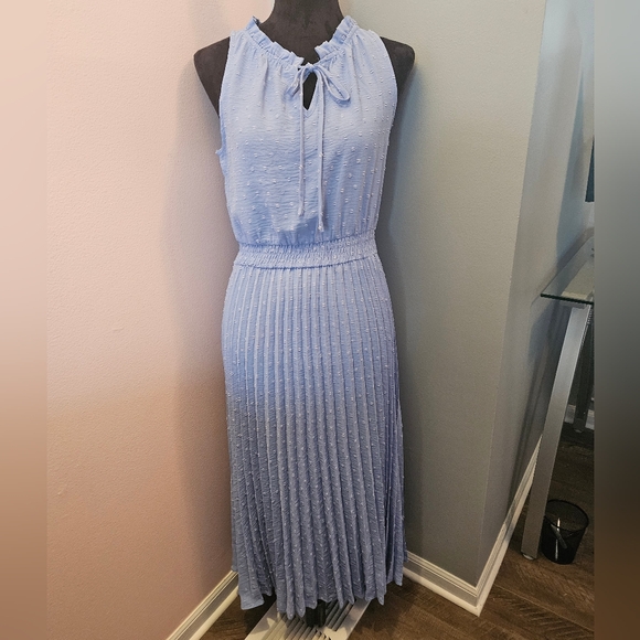 PrettyGarden Light Blue Swiss Dot Ruffle Dress - Size Medium 💙 - Picture 3 of 10
